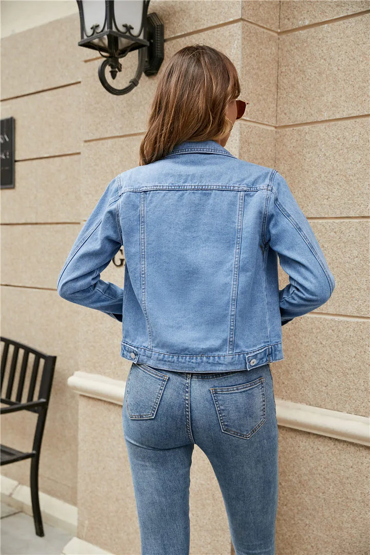 Jasna – Cropped Denim Jacket
